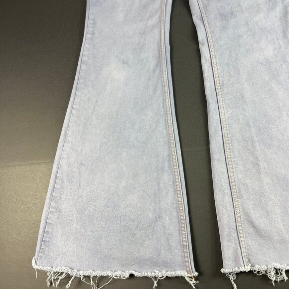 We The Free Jeans Women's 27x30* Curvy High Rise Flare Purple Faded Denim Tag 28 - Picture 7 of 16